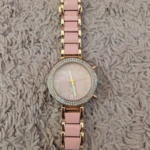 Elegant Pink and Gold Women's Watch